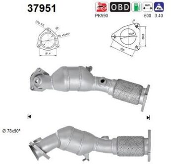 Volkswagen Katalysator 37951