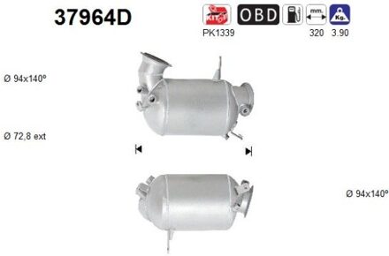 Volkswagen Katalysator 37964D