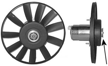 Volkswagen KOELVENTILATOR L: 1,9 TD (Met Spanrol) 5880745