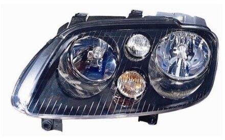 Volkswagen KOPLAMP LINKS MET KNIPPERLICHT 2 X H7 Chrome/ZWART