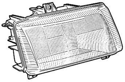 Volkswagen KOPLAMP LINKS tot '00 +/-ELEKTRISCHE REGELING