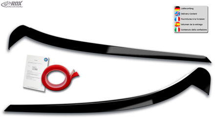 Volkswagen Koplampspoilers passend voor Volkswagen ID.3 2020- (ABS Glanzend Zwart) RDKVW36B