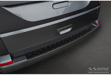 Volkswagen Matzwart Aluminium Bumper beschermer passend voor Volkswagen Transporter T6 2015- & FL 2019- (me AV240203