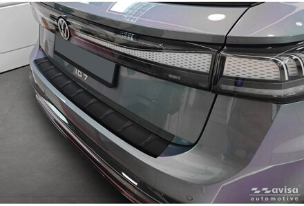 Volkswagen Matzwart RVS Achterbumperprotector passend voor Volkswagen ID.7 Tourer 2024- 'Ribs' AV240382
