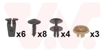 Volkswagen montageset voorspatbord 5827796