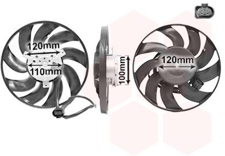 Volkswagen motor + schroefventilator 5896744