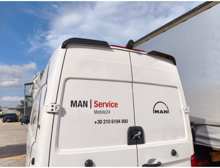 Volkswagen Motordrome Dakspoiler V.2 passend voor Volkswagen Crafter II (H2) 2016- & MAN TGE (H2) 2017- (PU) TSVW174