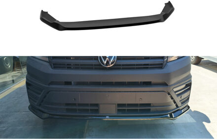 Volkswagen Motordrome Voorspoiler passend voor Volkswagen Crafter II 2016- & MAN TGE 2017- (ABS glanzend zwart) DXVVW40