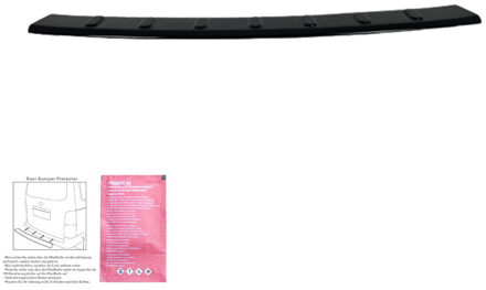 Volkswagen Oneway Achterbumper beschermlijst passend voor Volkswagen Caddy MK5 2020- - Matzwart OWRP08017