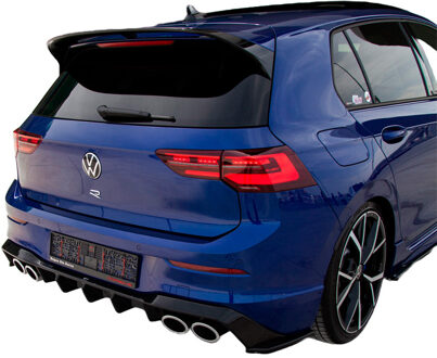 Volkswagen Oneway Achterbumperskirt (Diffuser) passend voor Volkswagen Golf VIII HB R 2020- - Glanzend zwart OWRV21020