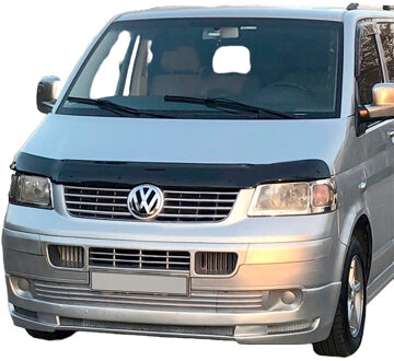 Volkswagen Oneway Motorkapbeschermer (steenslagcover) Volkswagen Transporter T5 2003-2009 - Glanzend zwart OWBP04038