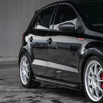 Volkswagen Oneway Set Sideskirts passend voor Volkswagen Polo 6R GTi 2009-2014 - Glanzend zwart OWSS10062