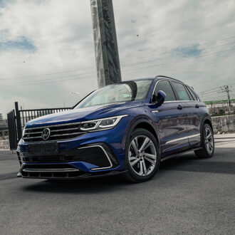 Volkswagen Oneway Set Sideskirts passend voor Volkswagen Tiguan II R/R-Line Facelift 2020-2024 - Glanzend zwart OWSS10027