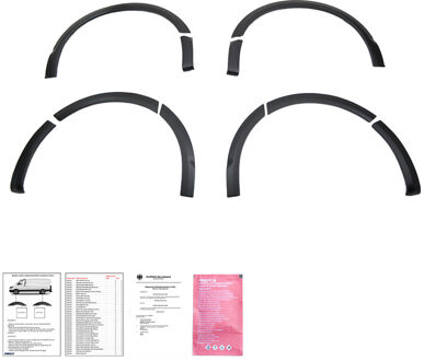 Volkswagen Oneway Set spatbordverbreders (Trims) passend voor Volkswagen Transporter T5/T5.1 2003-2015 OWWA03011