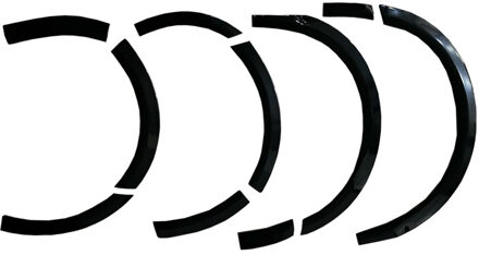 Volkswagen Oneway Set spatbordverbreders (Trims) passend voor Volkswagen Transporter T5-T5.1 2003-2015 OWWA03032G