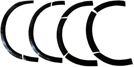 Volkswagen Oneway Set spatbordverbreders (Trims) passend voor Volkswagen Transporter T6.1 2020-2022 (Korte wiel OWWA03042G