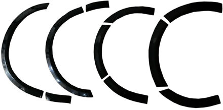 Volkswagen Oneway Set spatbordverbreders (Trims) passend voor Volkswagen Transporter T6.1 2020-2022 OWWA03040G