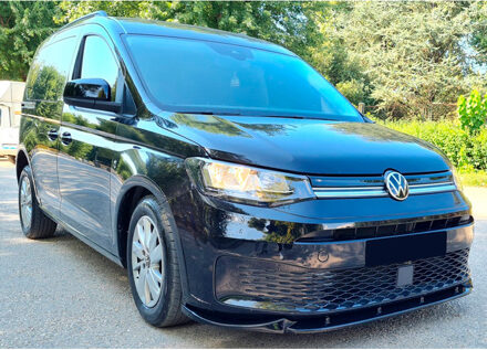 Volkswagen Oneway Voorspoilerlip passend voor Volkswagen Caddy MK5 2020- - Glanzend zwart OWFS01070