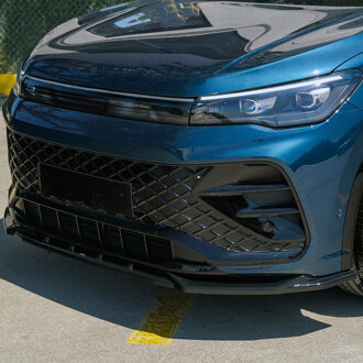 Volkswagen Oneway Voorspoilerlip passend voor Volkswagen Tiguan III (CT1) R-Line 2024- - Glanzend zwart OWFS01208