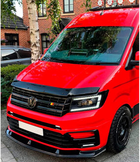 Volkswagen Oneway Voorspoilerlip Volkswagen Crafter MK2 & MAN TGE MK1 PreFacelift 2016- - Glanzend Zwart OWFS01004