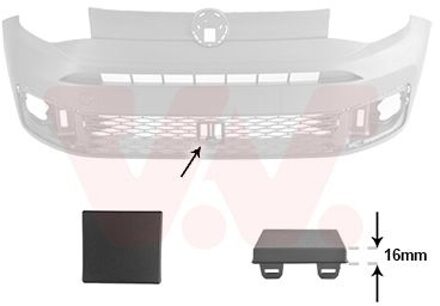 Volkswagen Plaat, bumper 5707487