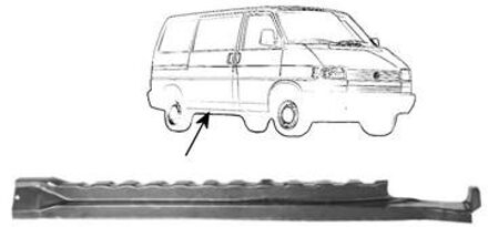 Volkswagen PLAATWERKDEEL Binnendorpel o/zijlaaddeu