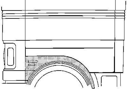 Volkswagen Plaatwerkdeel .lp Transp.81-.wielsch.ra 3056155