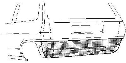 Volkswagen Plaatwerkdeel Polo 81- Plaat O Achbump
