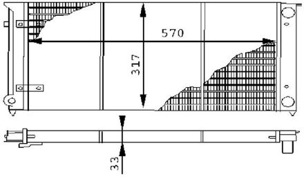 Volkswagen Radiateur CR414000S