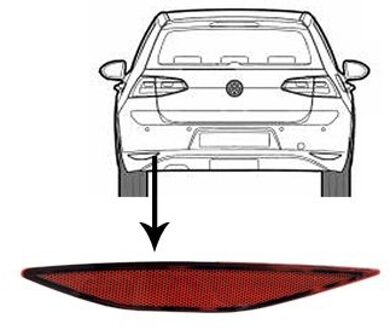 Volkswagen Reflector links 5766939