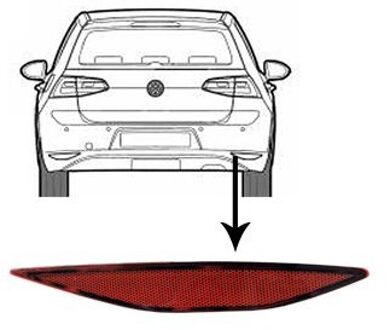 Volkswagen Reflector rechts 5766940