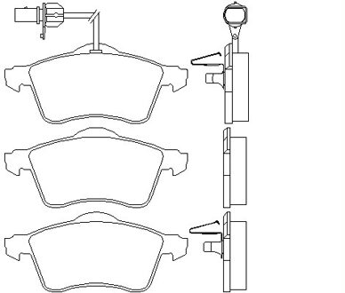 Volkswagen Remblokken set 2188501