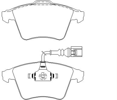 Volkswagen Remblokken set 2374901