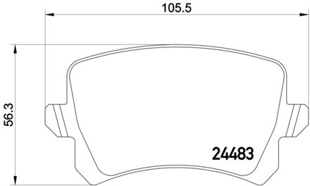 Volkswagen Remblokken set 2448302