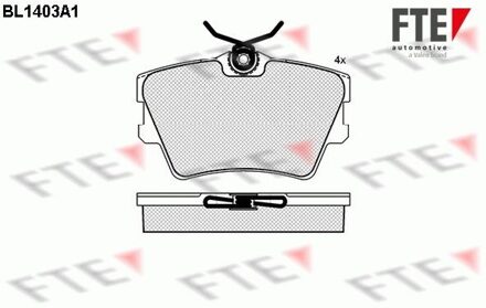 Volkswagen Remblokken set BL1403A1