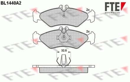 Volkswagen Remblokken set BL1440A2