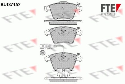 Volkswagen Remblokken set BL1871A2