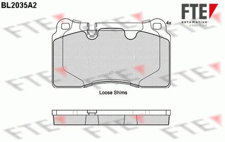 Volkswagen Remblokken set BL2035A2