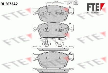 Volkswagen Remblokken set BL2073A2