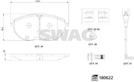 Volkswagen remblokkenset 33107793