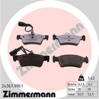 Volkswagen Remblokkenset Low-Dust 243679901