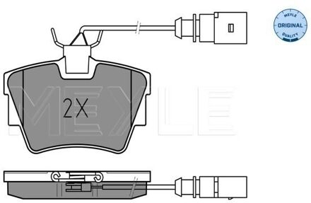 Volkswagen Remblokkenset, schijfrem 0252322416W