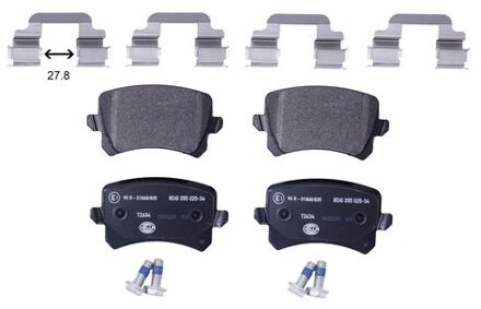 Volkswagen Remblokkenset, schijfrem 8DB355025341