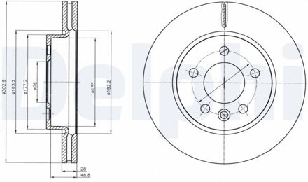 Volkswagen Remschijf BG4343C