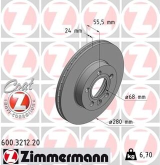 Volkswagen Remschijf Coat Z 600321220