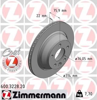 Volkswagen Remschijf Coat Z 600322820