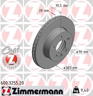 Volkswagen Remschijf Coat Z 600325520