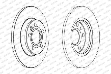 Volkswagen Remschijf DDF1012C