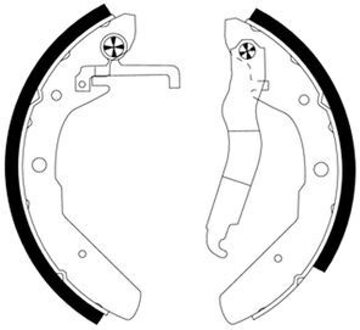 Volkswagen Remschoenset 91027600