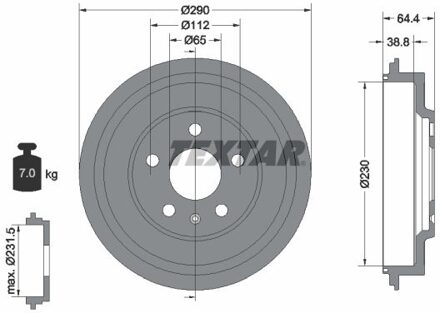 Volkswagen Remtrommel 94039300